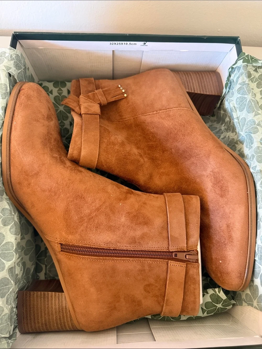 kate spade Chestnut Suede Ankle Booties